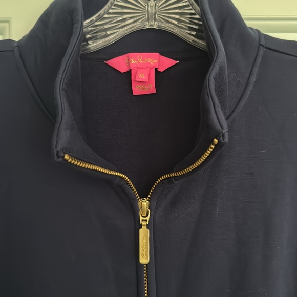 Lilly Pulitzer Navy Ruffled Blazer - Picture 3 of 3